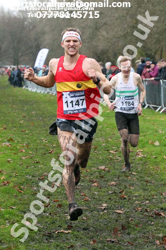 Senior and under-23 men, 2019 European Cross Country Trials and British Cross Challenge, Sefton Park, Liverpool.  Photo: David T. Hewitson/Sports for All Pics